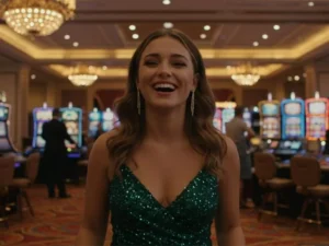 Laughing player enjoying the casino floor after fb777 slot casino login philippines