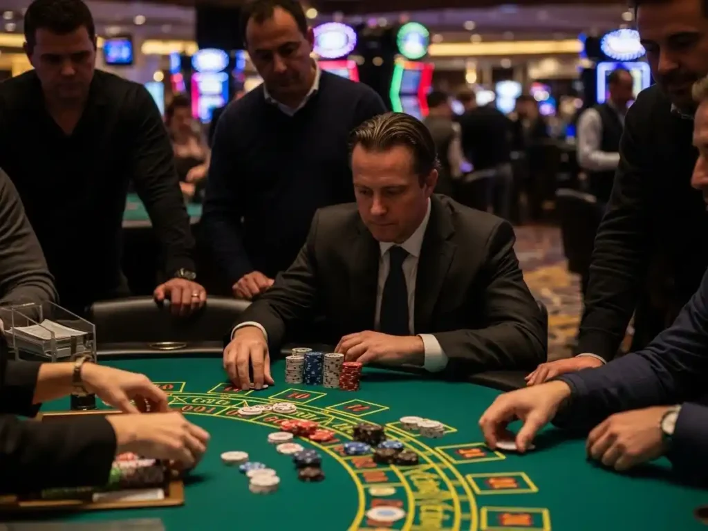 Casino enthusiast watching the Fan-Tan results while playing at ph11 casino login table.