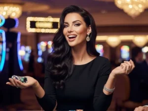 Woman celebrating her small wins while using Masaya 365 Casino login registration