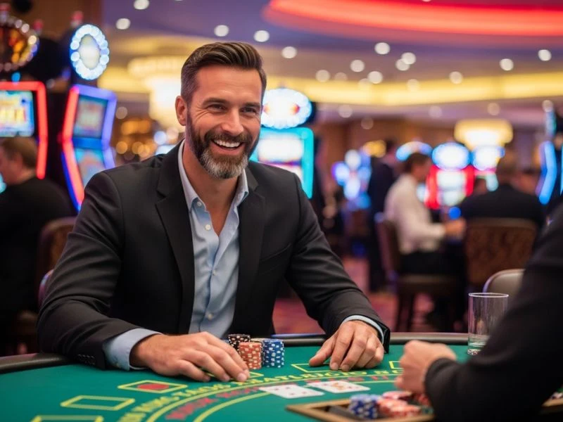 bw777.com casino buddy holding chips and ready to place a bet on roulette during an online casino game