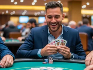 lol646 casino login man enjoying the entire online casino experience with a relaxed and satisfied expression