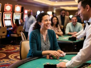 10 best online casinos the happy casino player stays positive and hopeful smiling player continuing online slot gameplay with optimistic expression