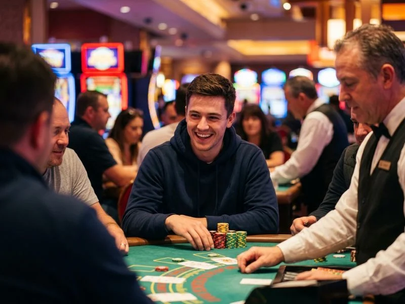 best online casino free bonus no deposit the player nodded happily after each casino round smiling player reacting positively to repeated online casino rounds