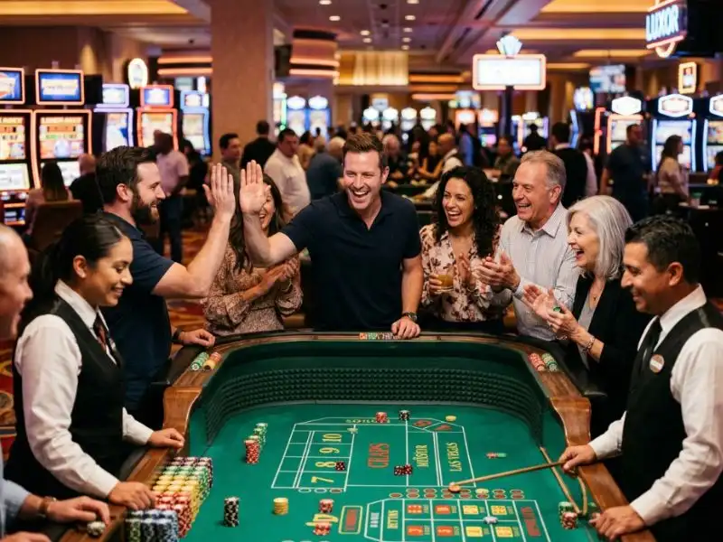 KKJILI Casino gameplay showing player quietly celebrating a big win
