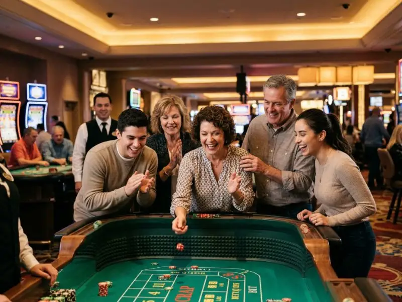 Mega Panalo Casino gameplay showing player softly laughing after a good hand