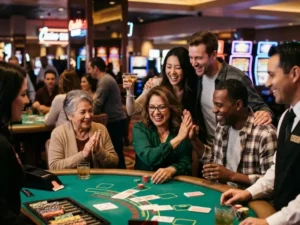 Mega Panalo Casino gameplay showing continuous wins and happy player reaction